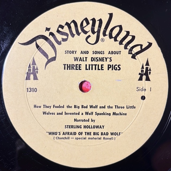 Walt Disney’s “Three Little Pigs” Vinyl LP - Picture 4 of 5
